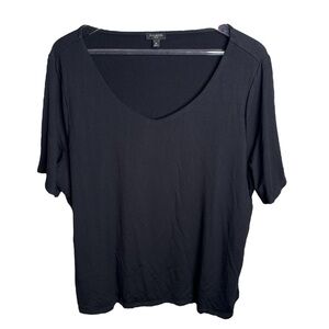 Talbots Black Short Sleeve Top